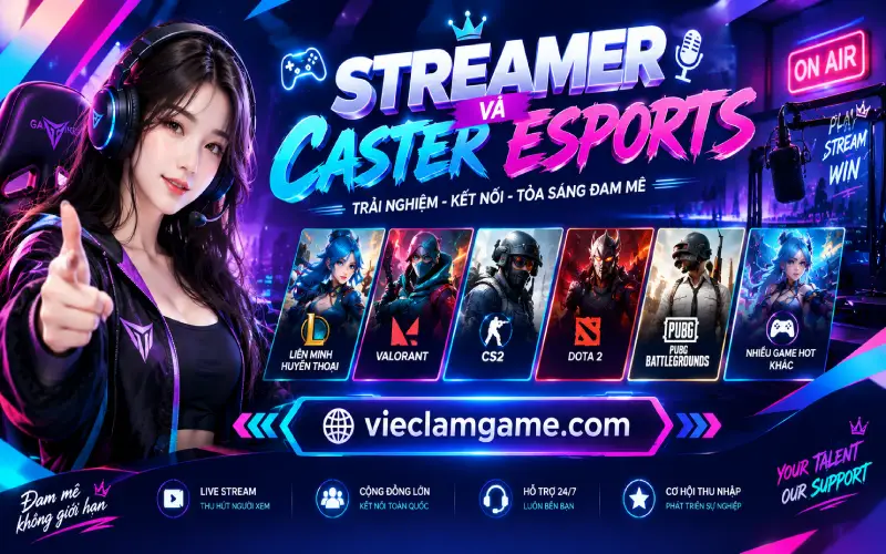 Streamer Và Caster Esports Khác Nhau Như Thế Nào?