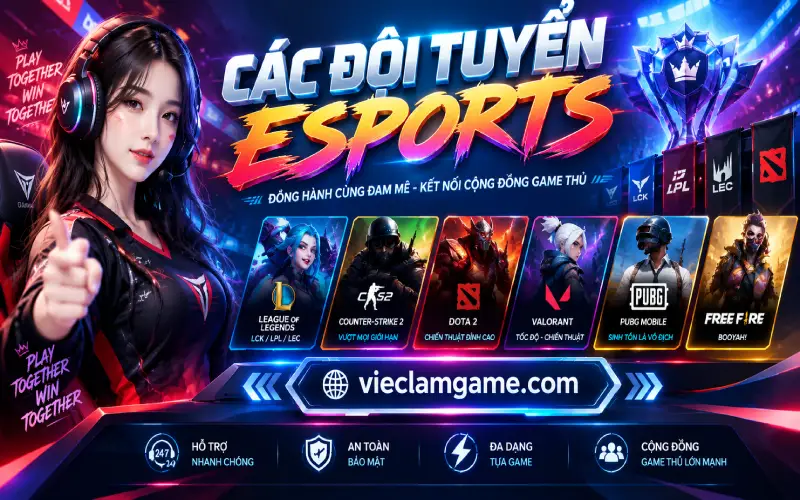 Top Các Đội Tuyển Esports Nổi Tiếng Thế Giới