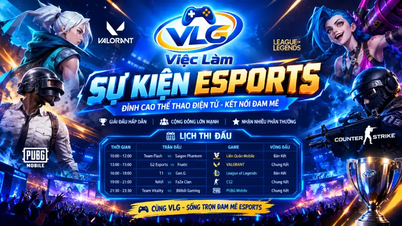 Sự kiện Esports-Lịch thi đấu và hoạt động