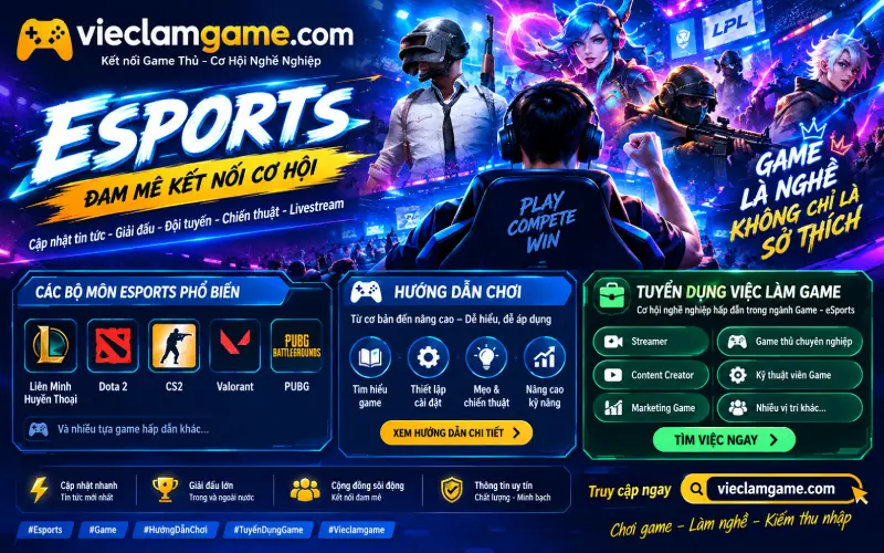 Hướng Dẫn Chơi Esports Chi Tiết 